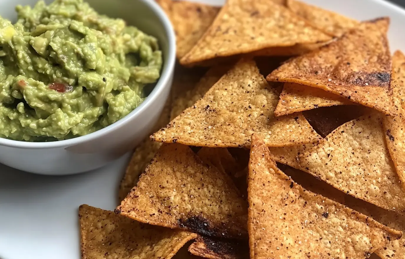 A bowl of golden, crispy keto tortilla chips arranged in a casual pile, sprinkled lightly with sea salt, placed on a rustic wooden table next to a bowl of fresh salsa, warm natural lighting highlighting the crunchy texture, close-up shot with a cozy kitchen vibe A bowl of golden, crispy keto tortilla chips arranged in a casual pile, sprinkled lightly with sea salt, placed on a rustic wooden table next to a bowl of fresh salsa, warm natural lighting highlighting the crunchy texture, close-up shot with a cozy kitchen vibe