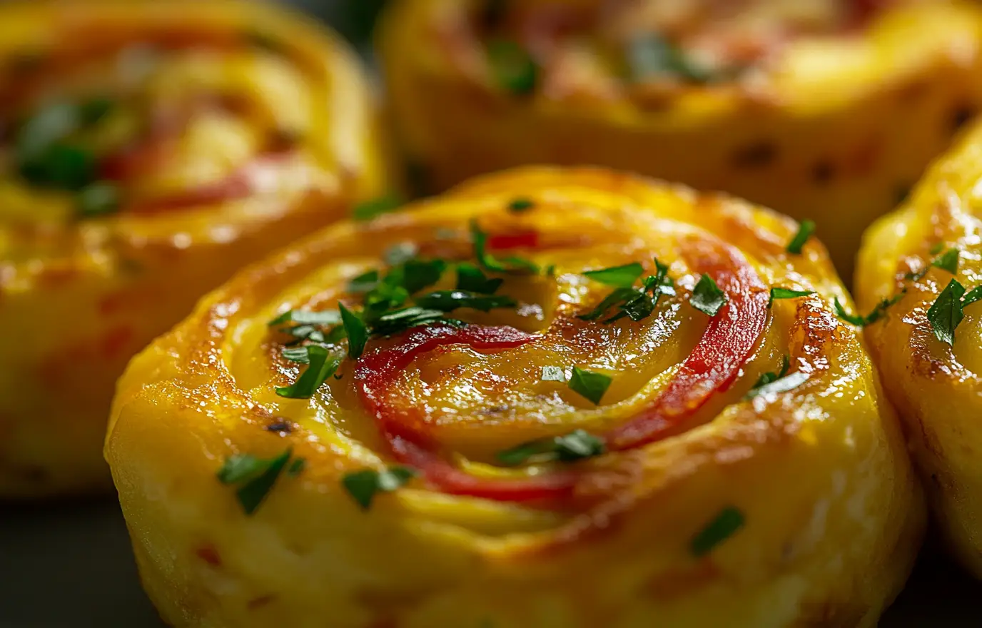 A realistic photograph of creamy, baked egg bites in a ramekin, high resolution. A realistic photograph of creamy, baked egg bites in a ramekin, high resolution.