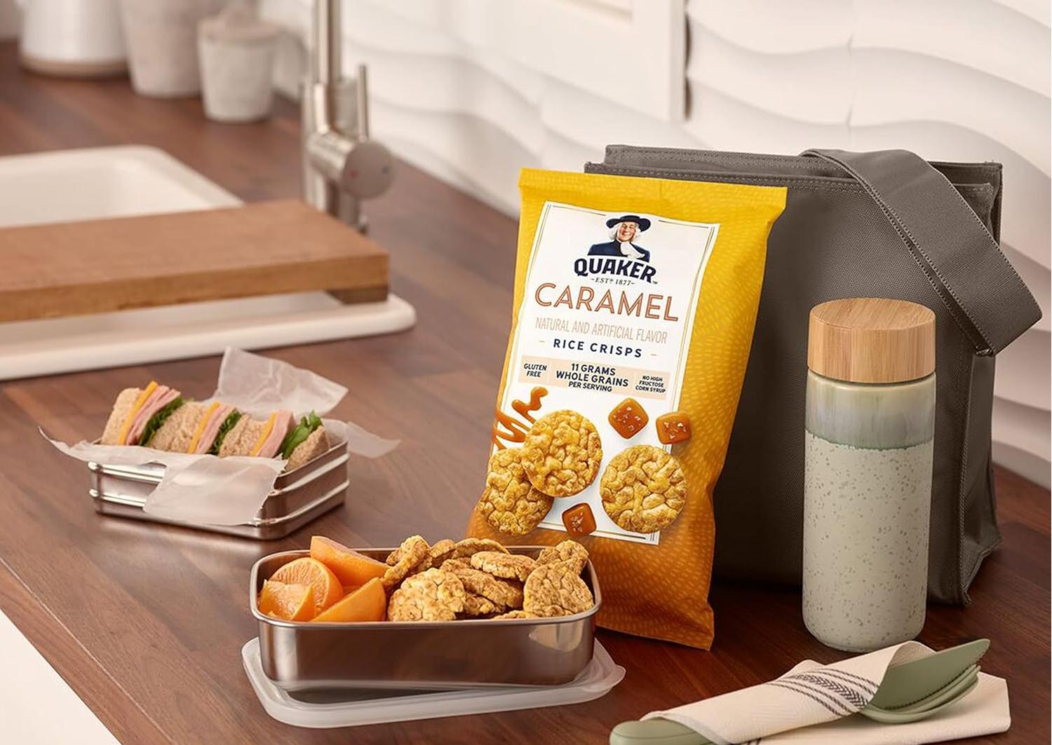 Quaker Rice Crisps, Gluten Free, 4 Flavor Sweet and Savory Variety Mix, Single Serve, 30 count Quaker Rice Crisps, Gluten Free, 4 Flavor Sweet and Savory Variety Mix, Single Serve, 30 count