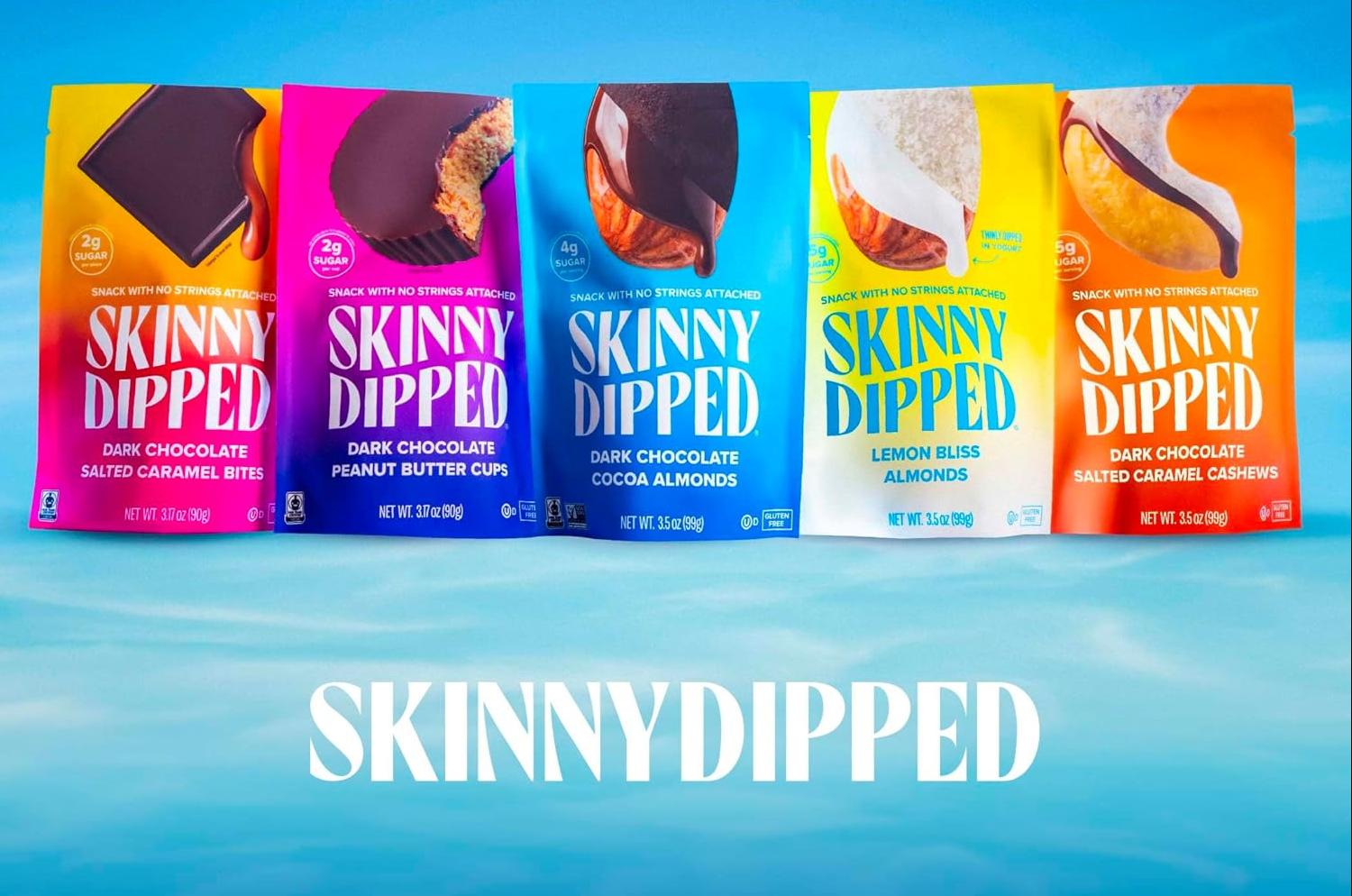 SkinnyDipped Dark Chocolate Cocoa Almonds, 1lb Bag, Healthy Snack, Plant Protein, Gluten Free, Pack of 1 SkinnyDipped Dark Chocolate Cocoa Almonds, 1lb Bag, Healthy Snack, Plant Protein, Gluten Free, Pack of 1