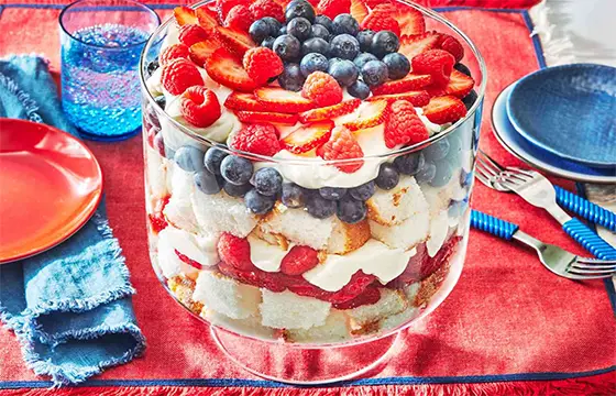 Red, White and Blueberry Trifle Red, White and Blueberry Trifle
