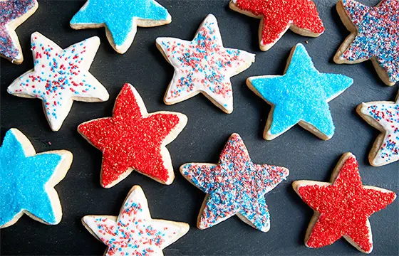 Star Confetti Cookies Star Confetti Cookies