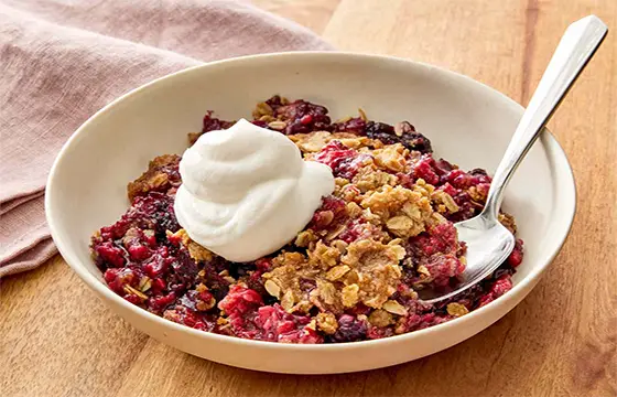 Berries with Spiced Cream Berries with Spiced Cream