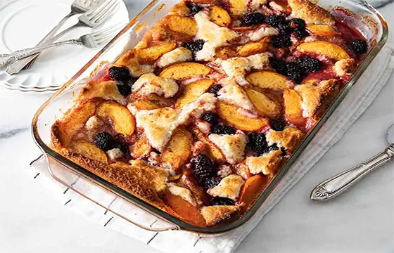 Easy Peach Cobbler Easy Peach Cobbler