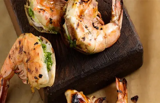Jumbo Shrimp Stuffed with Cilantro and Chiles Jumbo Shrimp Stuffed with Cilantro and Chiles