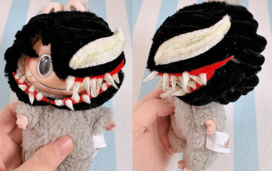 Venom Symbiote Labubu, Halloween Costume