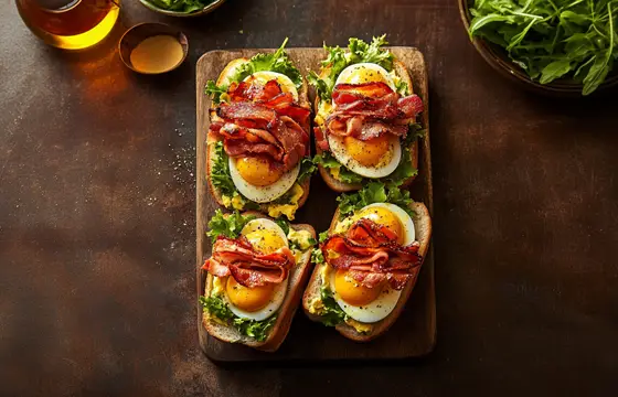They’re kind of like a cross between a BLT sandwich and egg salad