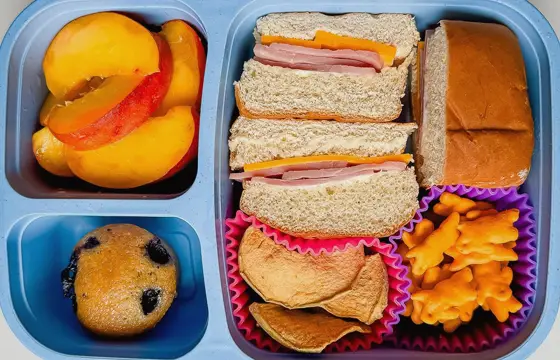 Sandwich with deli meat and cheese