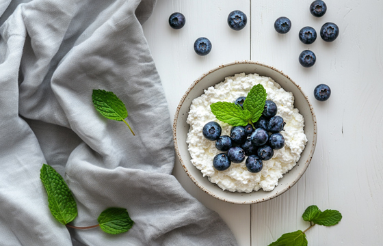 Cottage Cheese with blueberry